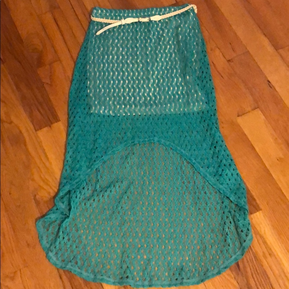Sanctuary clothing high low skirt with belt